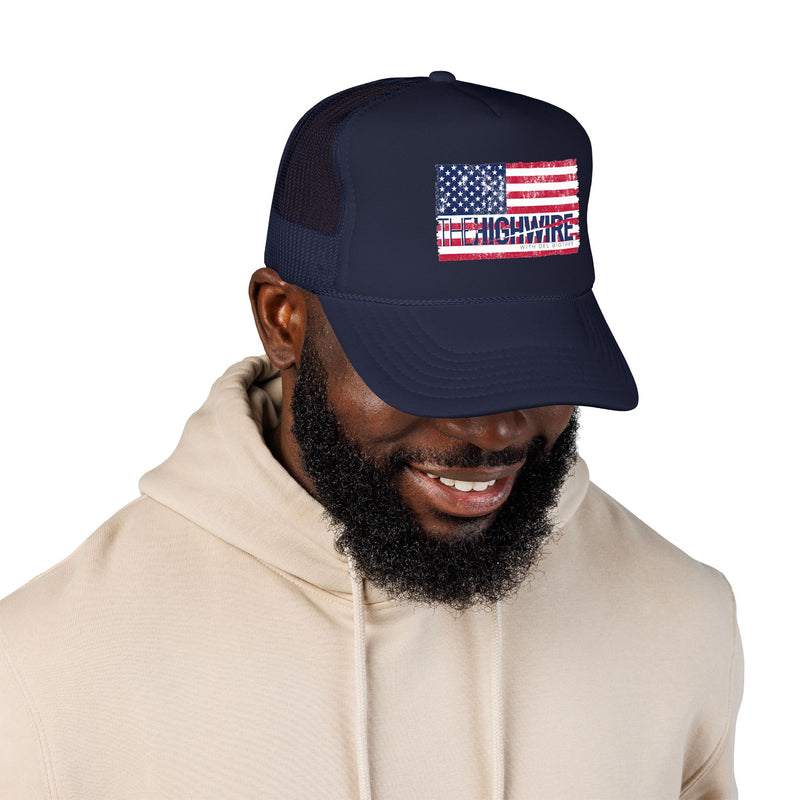 The Highwire American Flag Trucker Hat