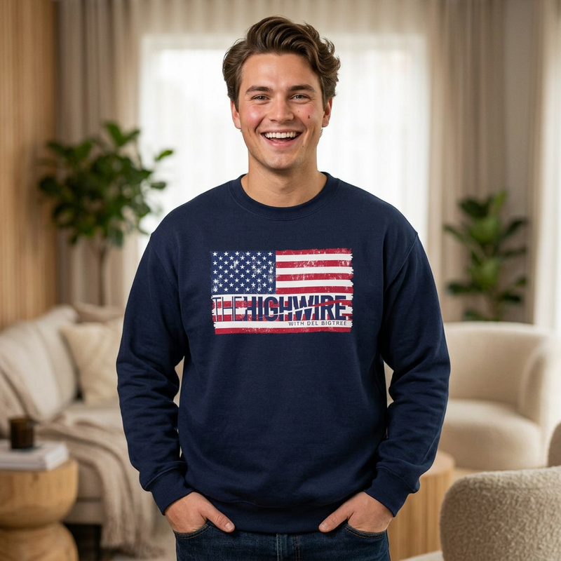 The Highwire American Flag Crewneck Sweatshirt