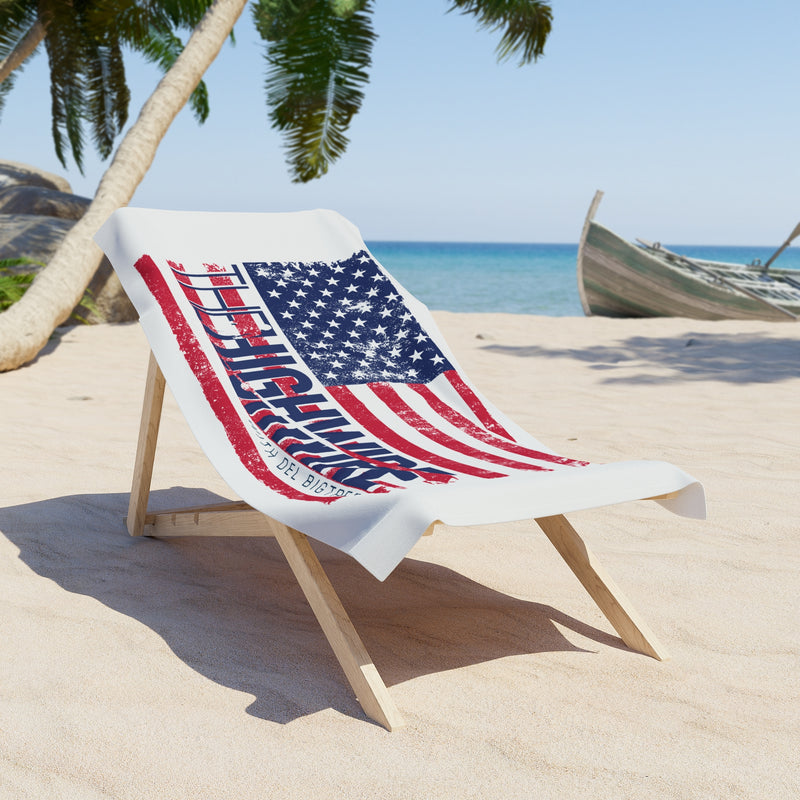 The Highwire American Flag Beach Towel