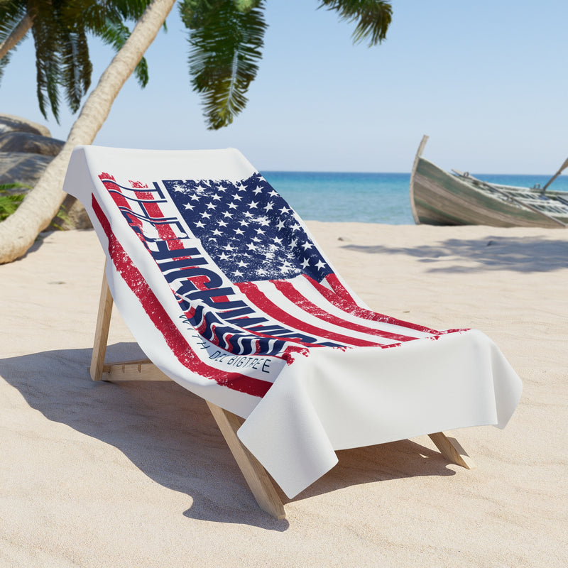 The Highwire American Flag Beach Towel