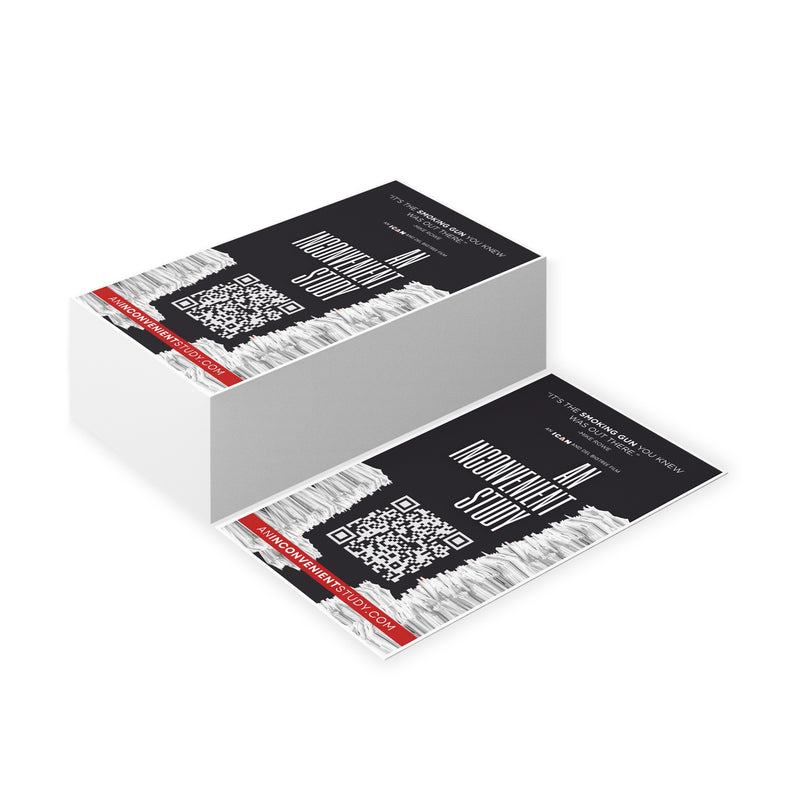 "An Inconvenient Study" Promotional Cards