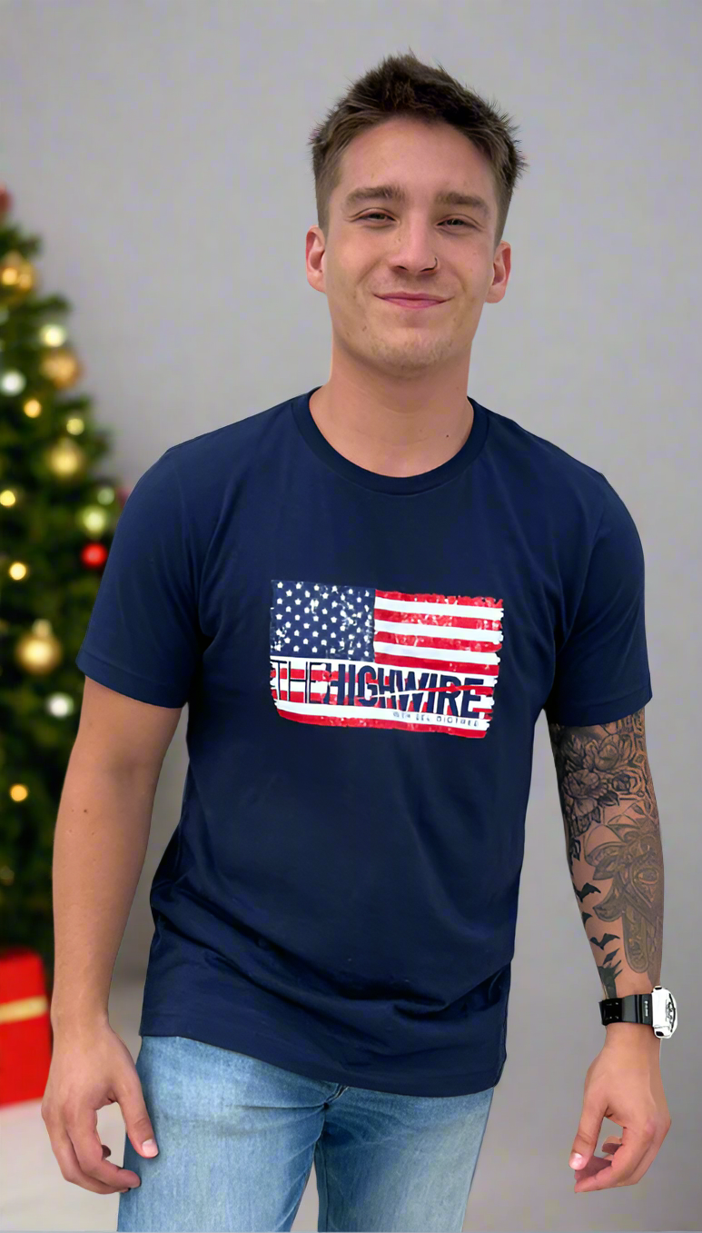 HighWire American Flag T Shirt