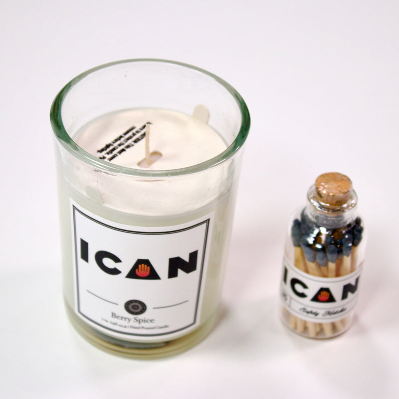 Sale - ICAN Berry Spice Glass Candle