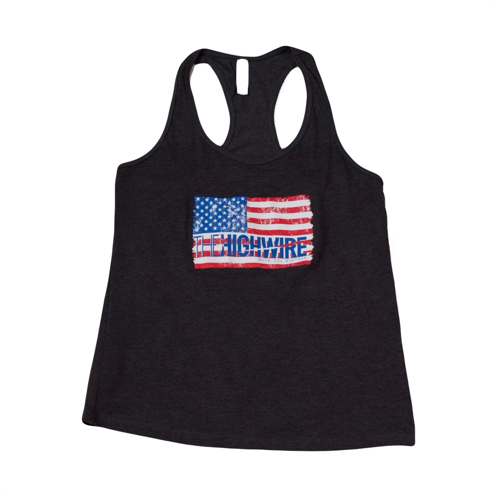 HighWire American Flag Racer Back Tank Top