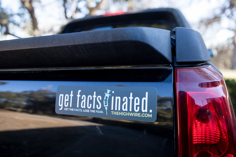Get Factsinated Sticker 1.8 x 7 inches