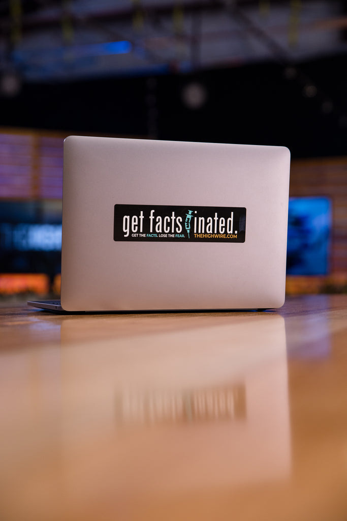 Get Factsinated Sticker 1.8 x 7 inches
